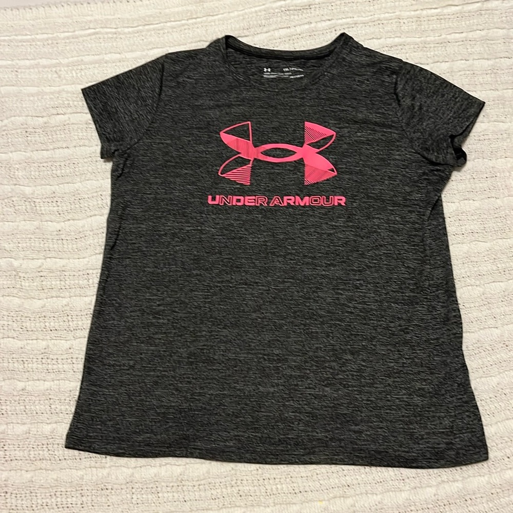 Youth XL Loose Fit HeatGear Heathered Under Armour T-Shirt